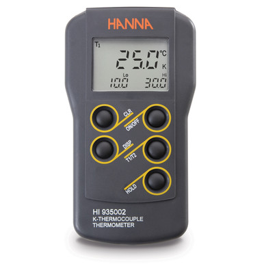 Hanna HI935002 Çift Kanallı Taşınabilir K-Tipi Termokupl Termometre