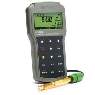 Hanna HI98197 Ultra Saf Su İletkenlik ve Direnç (EC/Resistivity) Ölçüm Cihazı